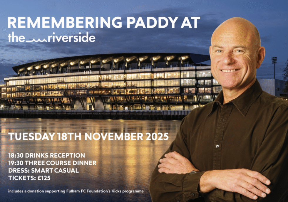 Remember Paddy Barclay at the Riverside in November